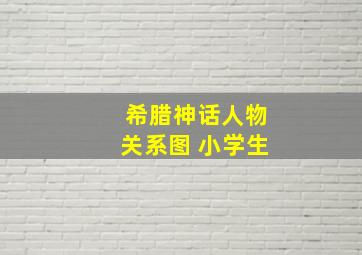 希腊神话人物关系图 小学生